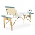 Массажный стол складной деревянный 3-х секционный JF-AY01 (светлая рама) "Med-Mos"